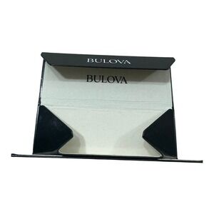 Bulova Gray Foldable‎ Triangular Eyewear Case Magnetic Sunglasses Holder